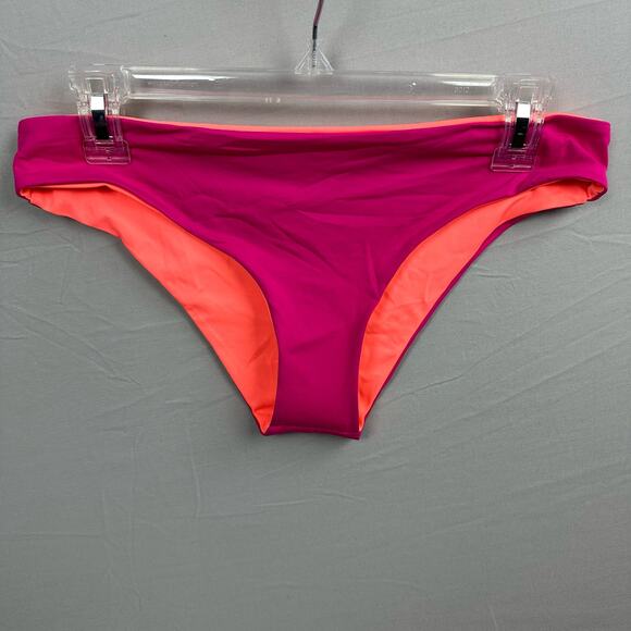 L Space Lydia Reversible Bikini Bottom Women’s Large Purple Orange - Picture 1 of 6